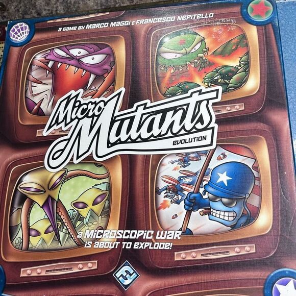 Micro mutants evolution Nexus Games 2007 Fantasy Flight Board Game 100 complete - Picture 1 of 16
